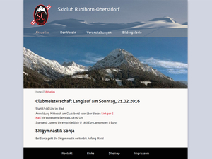 Skiclub Rubihorn Homepage