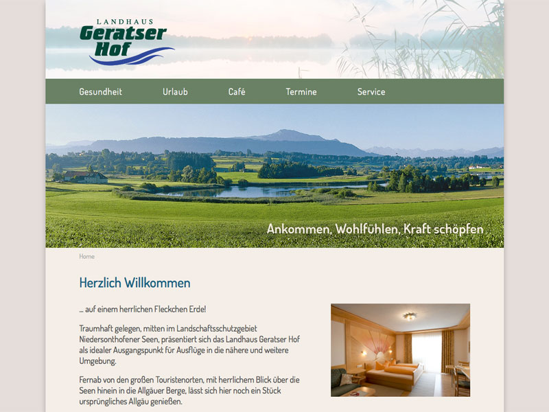 Geratser Hof Homepage